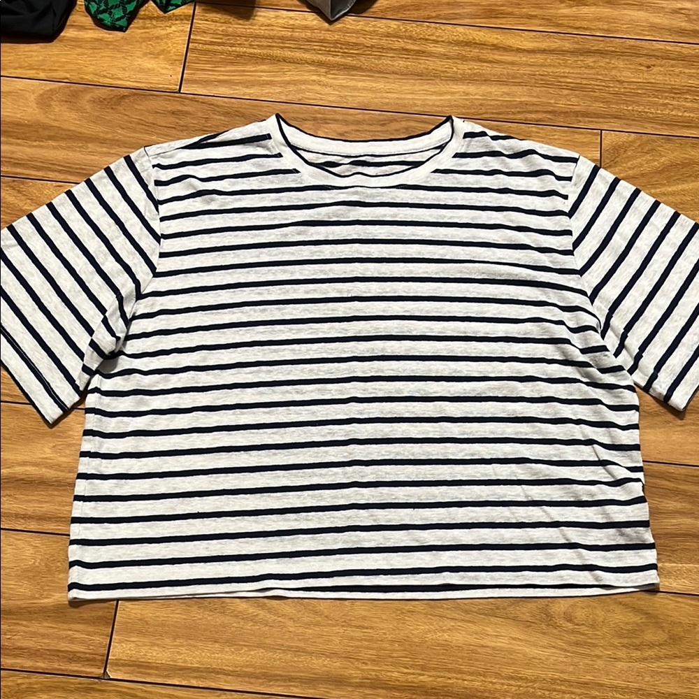 Universal Thread Black and White Striped Blouse